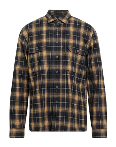 Xacus Man Shirt Yellow Size 17 ½ Cotton In Multi