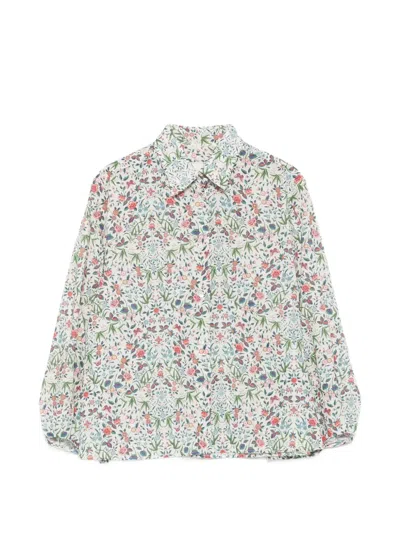 Xacus Margot Floral-print Long-sleeve Shirt In Multi