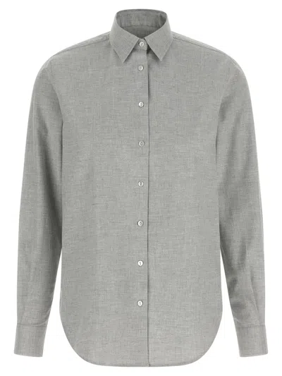 Xacus 'marta' Flannel Shirt In Gray