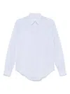 Xacus 'marta' Light Blue Cotton-linen Blend Shirt In Blue