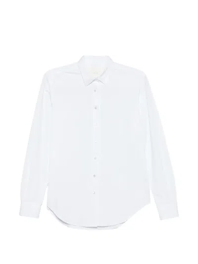 Xacus Marta Long-sleeve Button-down Shirt In White