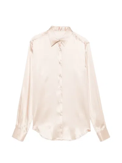 Xacus Marta Satin-finish Shirt In Pink