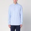 Xacus Light Blue Slim-fit Twill Active Shirt