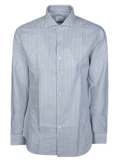 Xacus Striped Long-sleeve Shirt In Blue