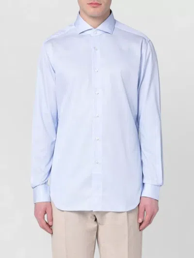 Xacus Men Shirt Regular Fit Collar Long Sleeves In Blue