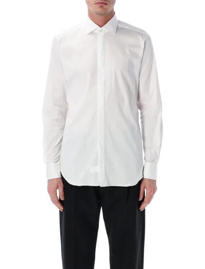 XACUS XACUS MEN'S TAILORED MINI COTTON POPLIN SHIRT - SIZE 41