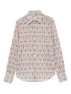 Xacus Multicolour Floral Shirt With Classic Collar In Multi
