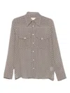 Xacus Multicolour Geometric Pattern Long Sleeve Shirt In Multi