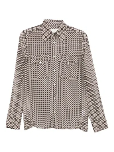 XACUS MULTICOLOUR GEOMETRIC PATTERN LONG SLEEVE SHIRT
