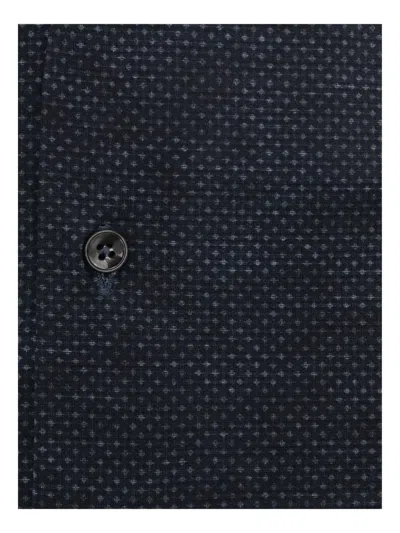 Xacus Patterned Shirt In Blue
