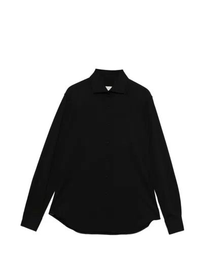 Xacus Pina Long-sleeve Shirt In Black