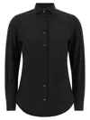 Xacus Black Slim Solid Shirt In Black
