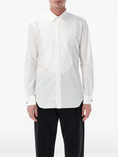 Xacus Poplin Cotton Shirt In White