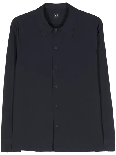Xacus Press-stud Longsleeved Shirt In Blue