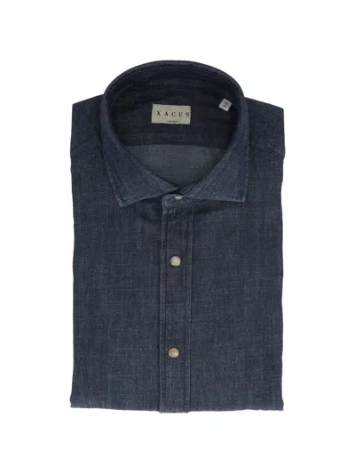 Xacus Press-stud Fastening Shirt In Blue