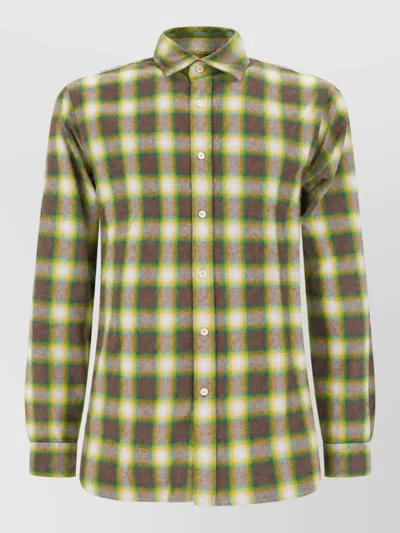 Xacus Printed Cotton Shirt In Multi