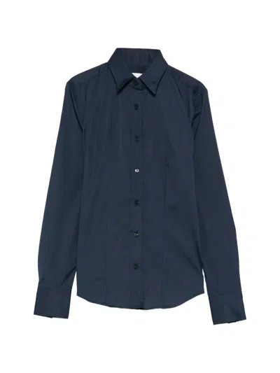 Xacus Sara Buttoned Shirt In Blue