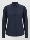 Xacus Sara Collared Long Sleeve Shirt Tailored Seams In Blue