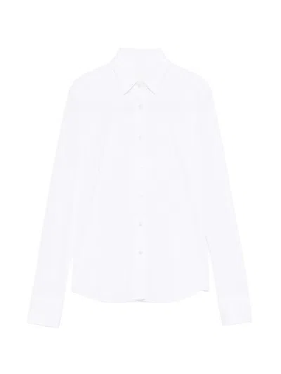 Xacus Sara Kt Buttoned Shirt In White