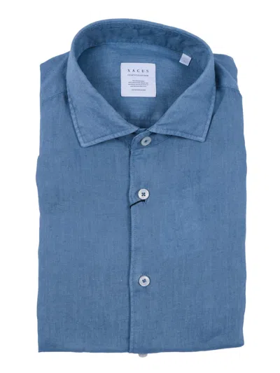 Xacus Linen Shirt In Blue