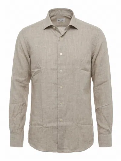 Xacus Slub-texture Long-sleeve Shirt In Neutral