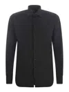 Xacus Long-sleeved Button-down Shirt In Blue