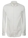 Xacus Spread-collar Cotton Shirt In White