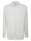 Xacus Long-sleeved White Cotton Shirt With Structured Collar
