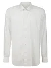 Xacus Spread-collar Cotton Shirt In White