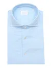 Xacus Light Blue Cotton Shirt In Multicolor