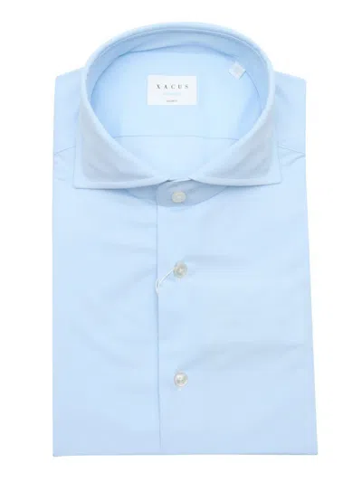 Xacus Button-down Long-sleeves Shirt In Blue