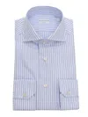 Xacus Light Blue Striped Shirt In Multicolor
