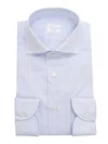 Xacus Light Blue Striped Shirt In Multicolor