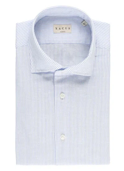 Xacus Striped Shirt In Blue