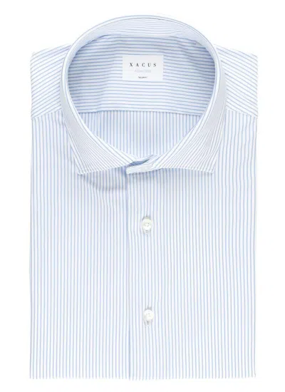 Xacus Striped Shirt In Blue