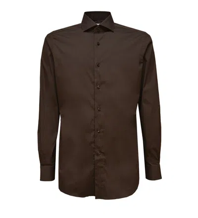 Xacus Tailor Shirt In Brown