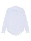 Xacus 'marta' Light Blue Cotton-linen Blend Shirt In Blue