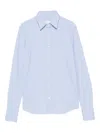 Xacus Long-sleeve Button-up Shirt In Blue
