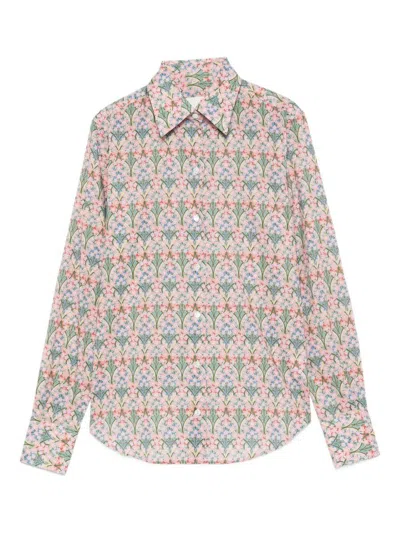 XACUS XACUS MULTICOLOUR FLORAL PRINT PERLA SHIRT
