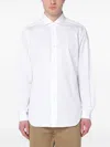 Xacus Spread-collar Wool Shirt In White