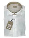 Xacus Point-collar Buttoned Shirt In White
