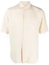 Xacus Short-sleeve Linen Shirt In Neutrals