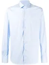 Xacus Slim-fit Shirt In Blue