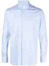 Xacus Slim Fit Twil Active Shirt In Blue