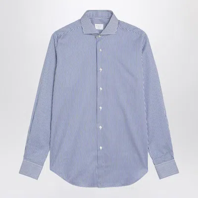 Xacus Striped Shirt In Blue