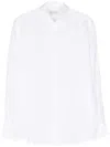 Xacus Spread-collar Linen Shirt In White
