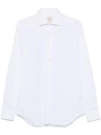 Xacus Spread-collar Linen Shirt In White