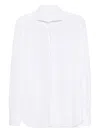 Xacus Spread-collar Wool Shirt In White