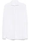 Xacus White Slim-fit Twill Active Shirt In Animal Print