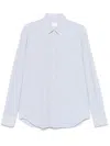Xacus Geometric-print Shirt In Blue